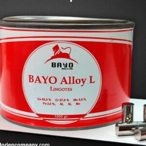 BAYO Alloy L en Lingotes – Cromo Cobalto para PPR – Made in USA